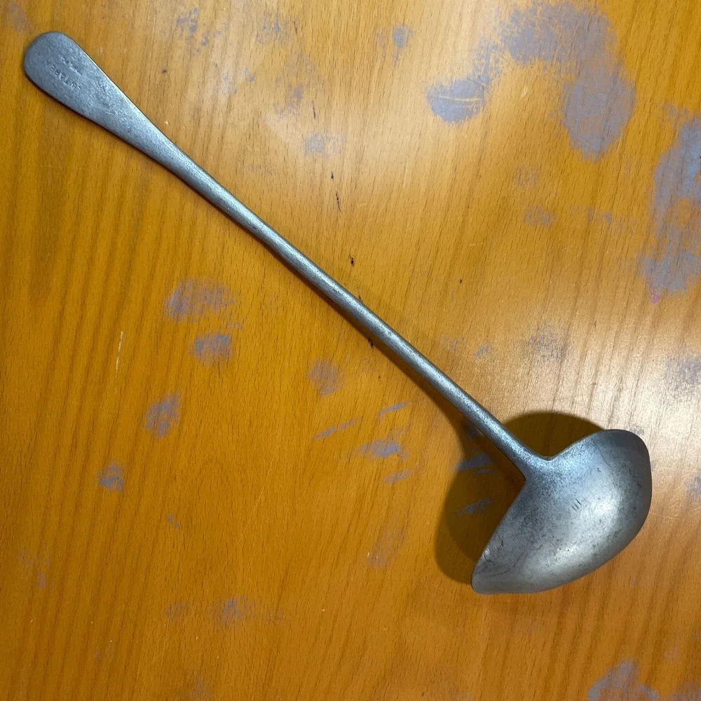 Vintage Pewtarex York Pa USA Cast Metal 13 in Ladle Spoon Dipper Serving Utensil